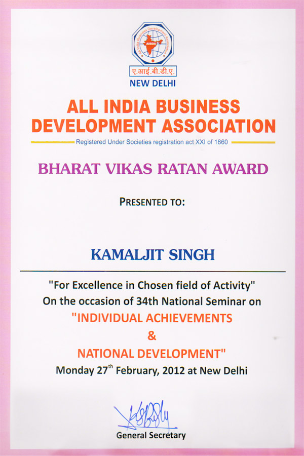 Bharat Vikas Ratan Award